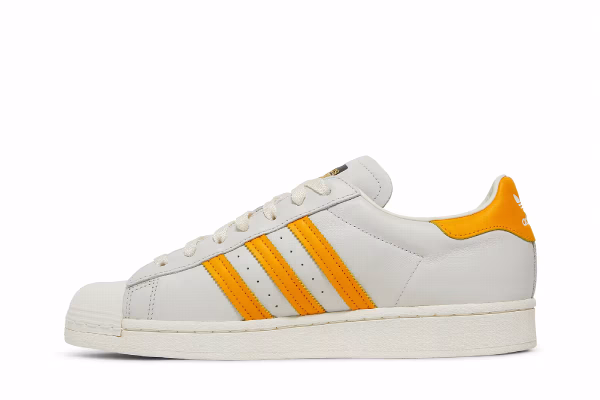 Adidas Superstar Off White Collegiate Gold, view 4