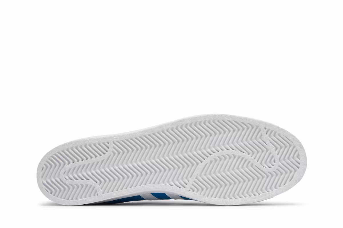 Adidas Superstar Bright Blue White, view 5