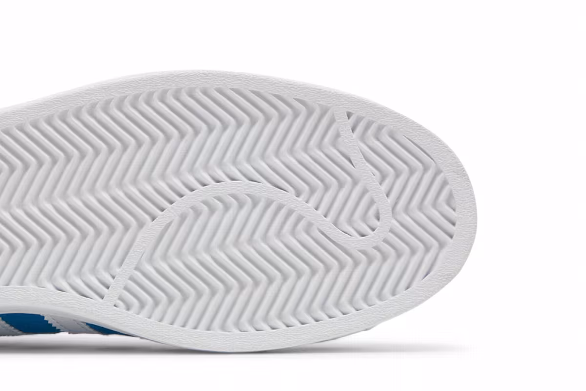 Adidas Superstar Bright Blue White, view 6