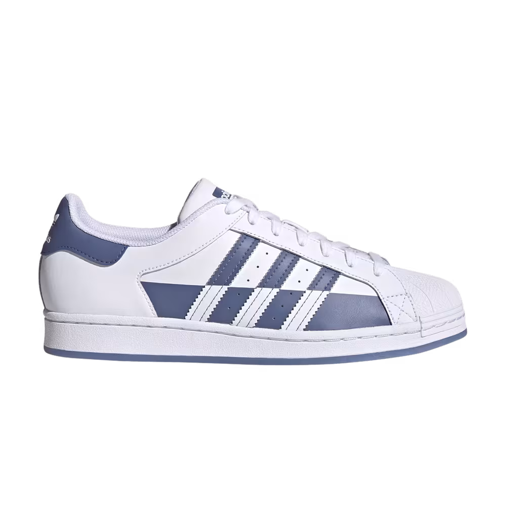 Adidas Superstar Split - White Crew Blue