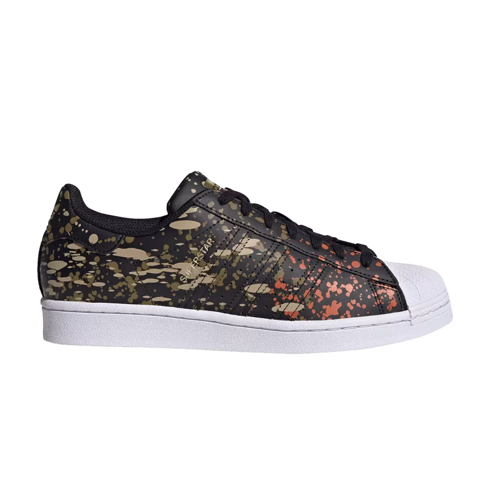 Adidas Superstar Splashes, Splatter and Drips - Black
