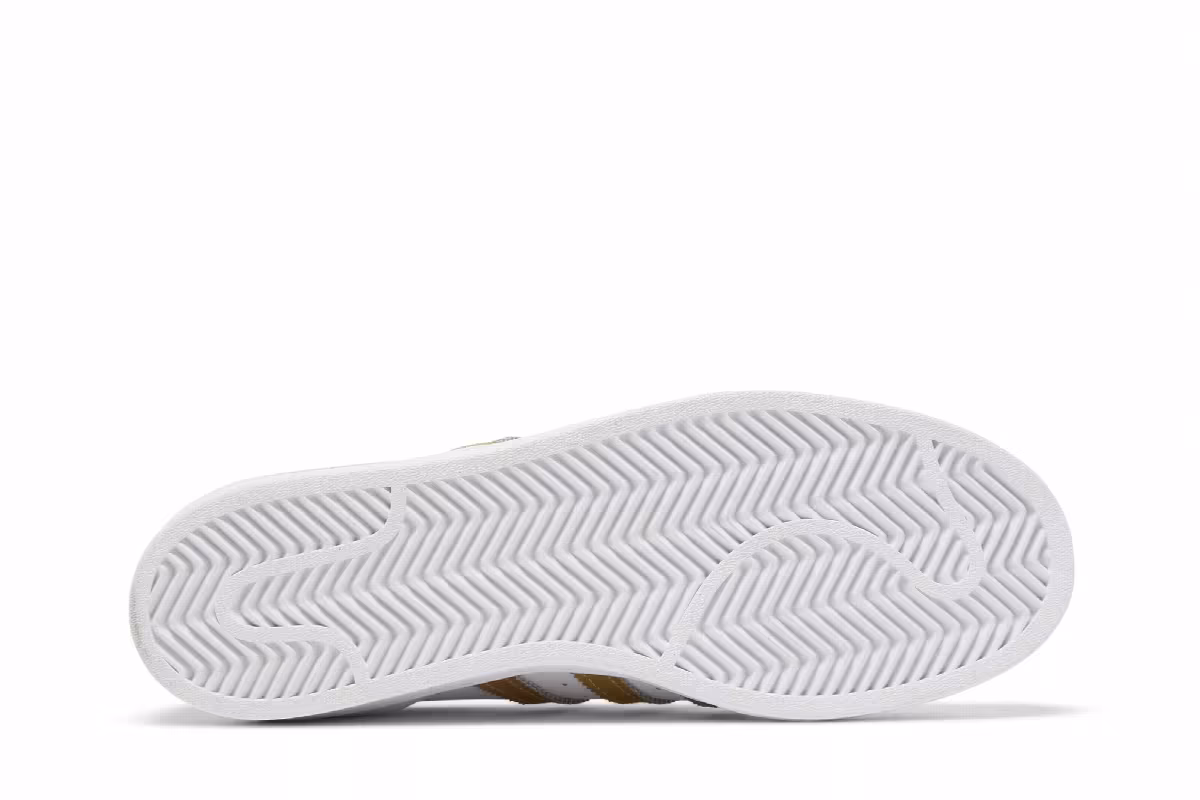 adidas Women's Superstar White Gold Metallic, view 5