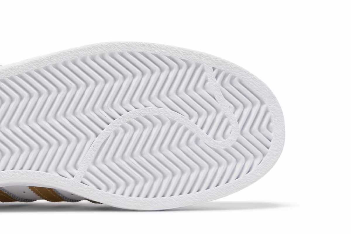 adidas Women's Superstar White Gold Metallic, view 6