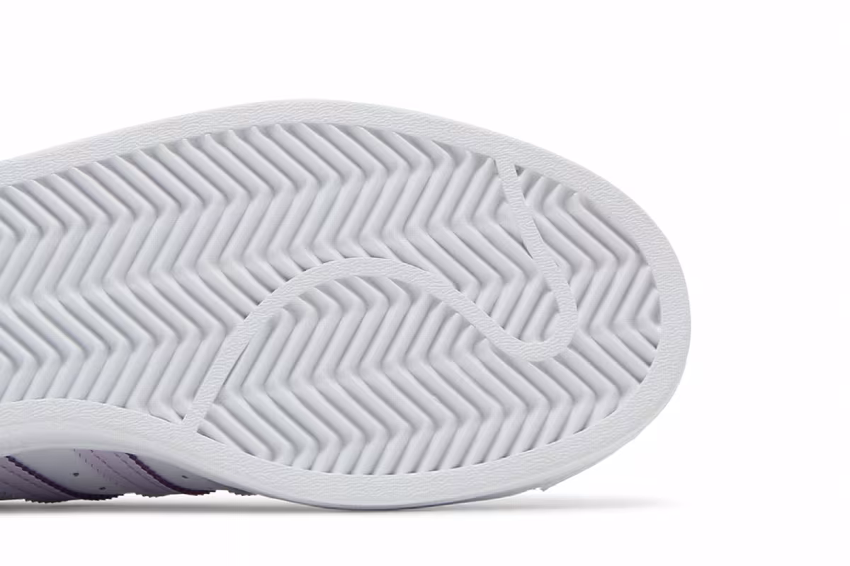 Adidas Women's Superstar White Purple Tint, view 6