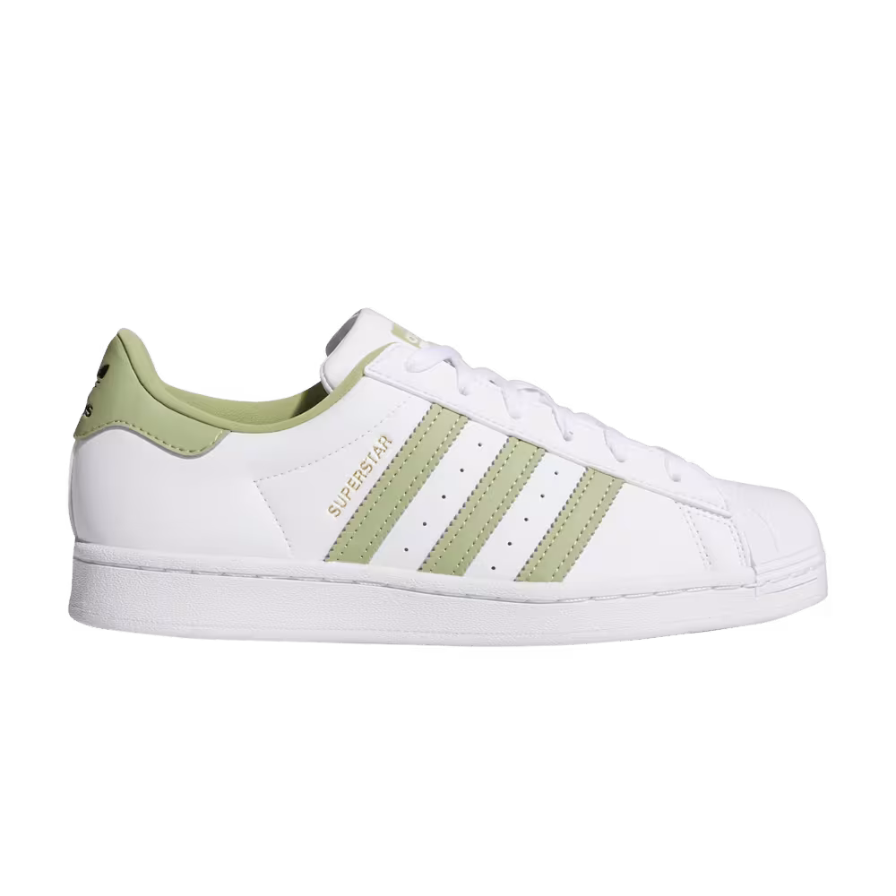 Adidas Women's Superstar White Magic Lime