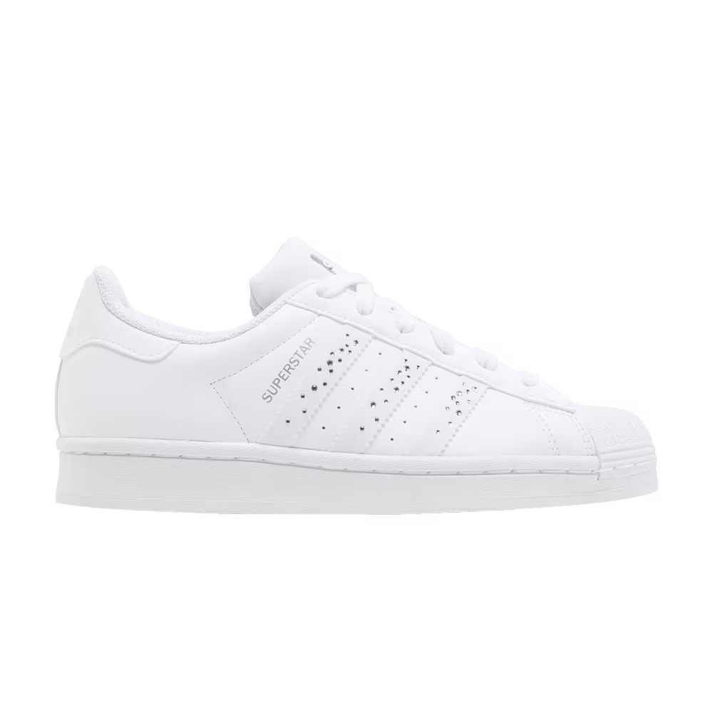 Adidas Superstar J White Sparkle