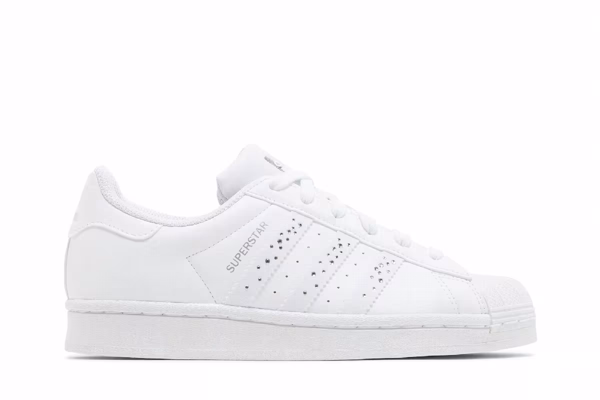 Adidas Superstar J White Sparkle, view 2