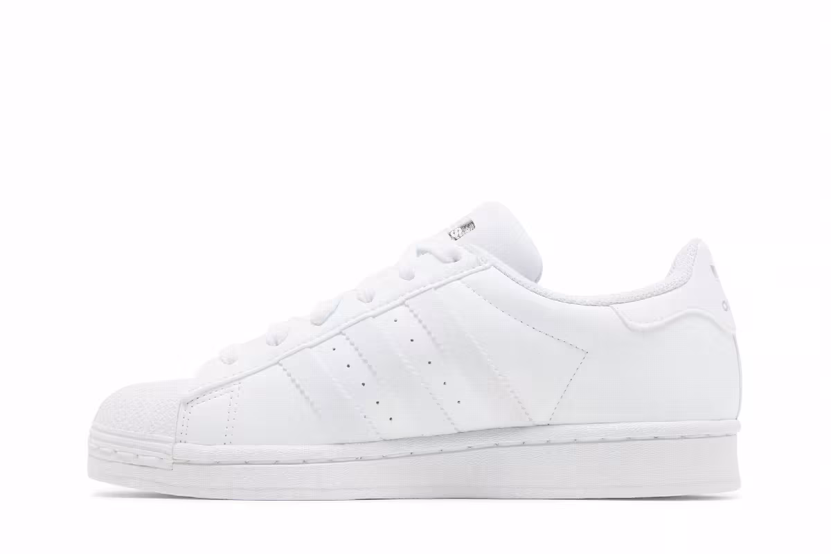 Adidas Superstar J White Sparkle, view 4