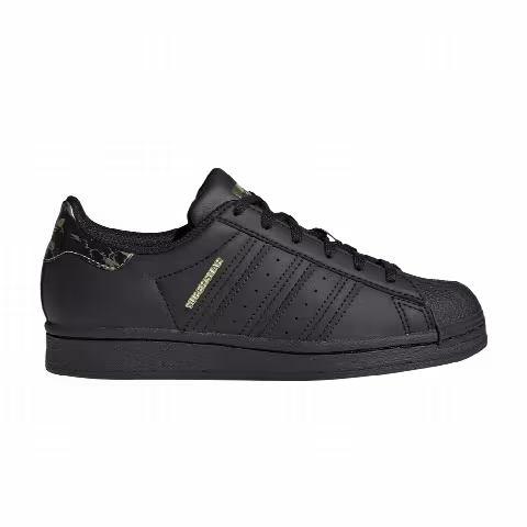 Adidas Superstar J 'Black Gold Metallic'