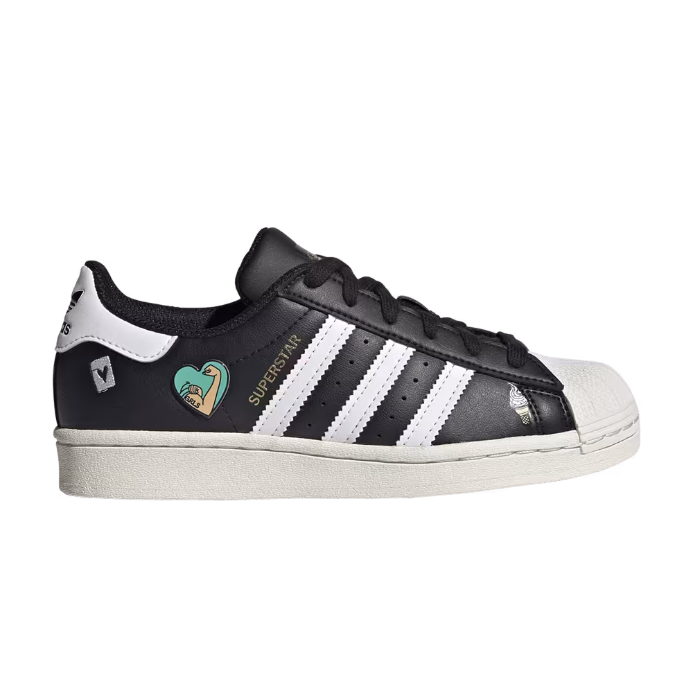 Adidas Superstar Big Kid Empowering Graphics - Black
