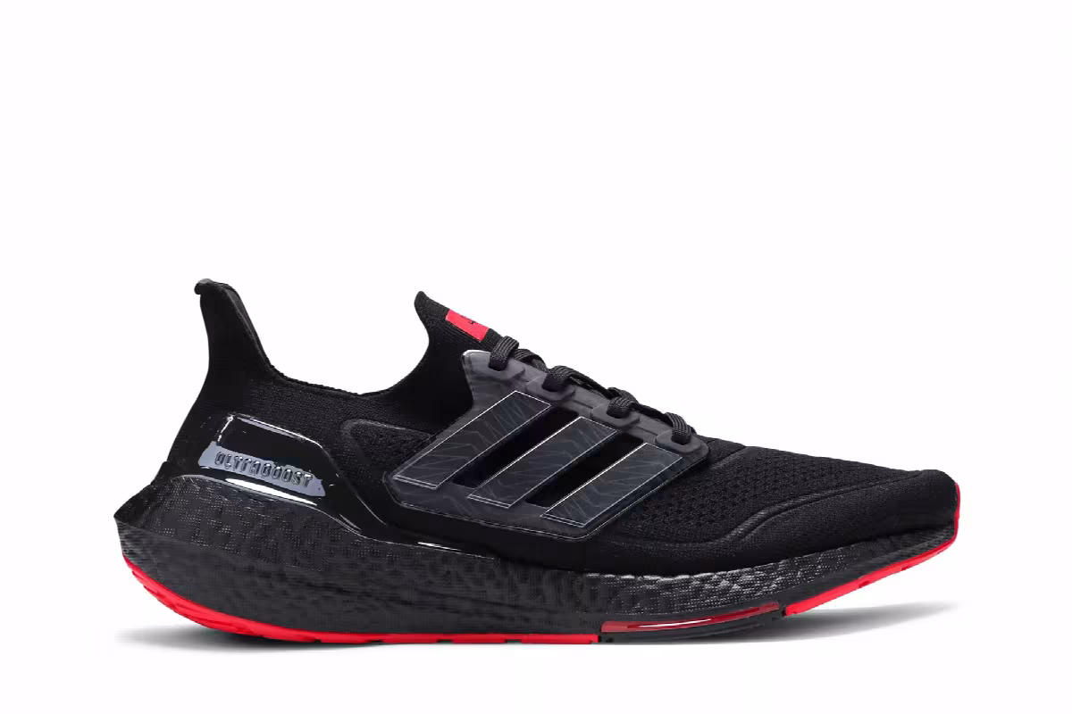 424 x Arsenal FC x adidas UltraBoost 21 Black Scarlet, view 2