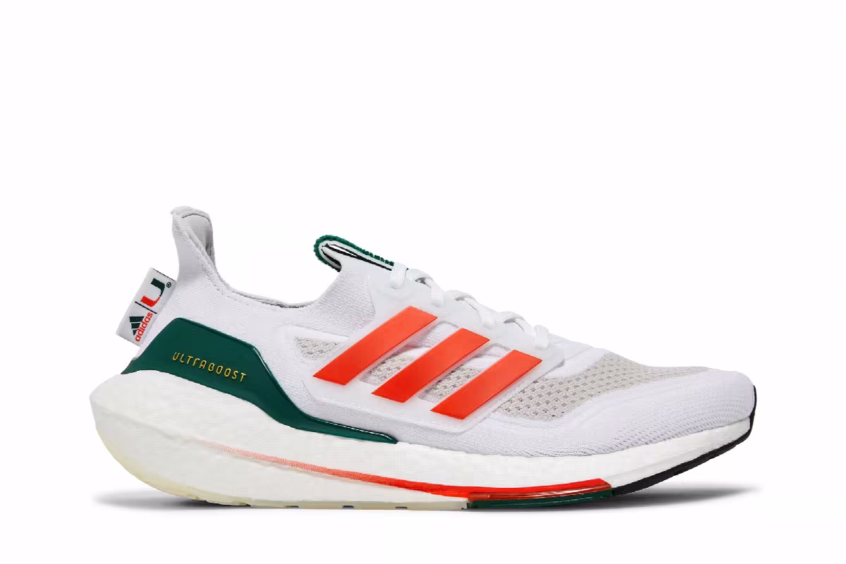 Adidas UltraBoost 21 NCAA Pack - Miami, view 2
