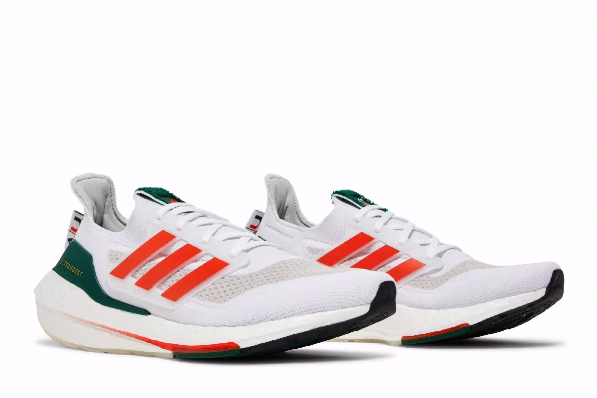 Adidas UltraBoost 21 NCAA Pack - Miami, view 9