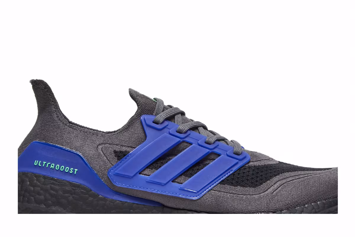 adidas UltraBoost 21 Grey Sonic Ink, view 3
