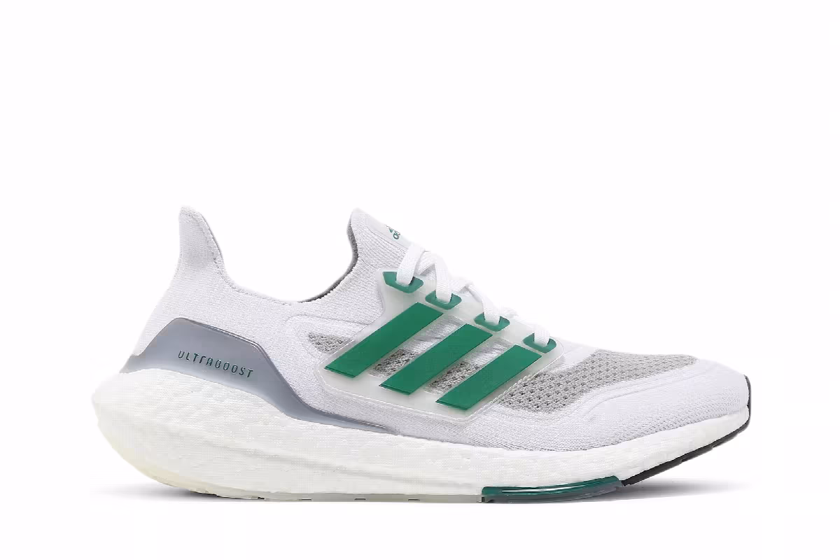 Adidas UltraBoost 21 White Sub Green, view 2