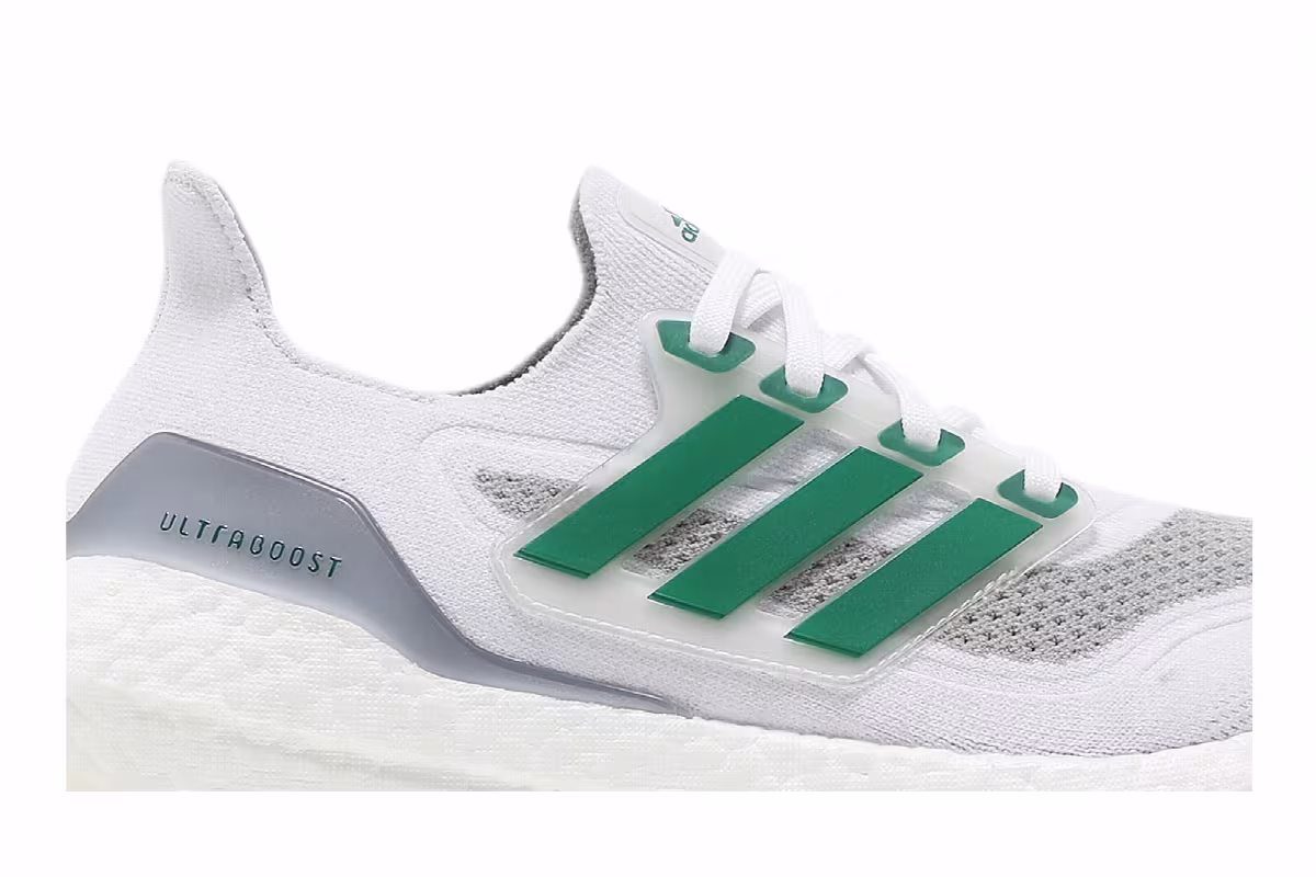 Adidas UltraBoost 21 White Sub Green, view 3
