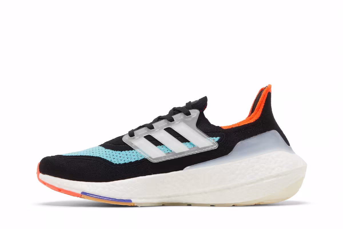Adidas UltraBoost 21 Black Pulse Aqua, view 4