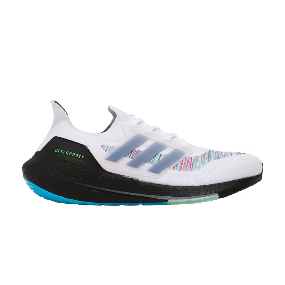 adidas UltraBoost 21 White Screaming Green