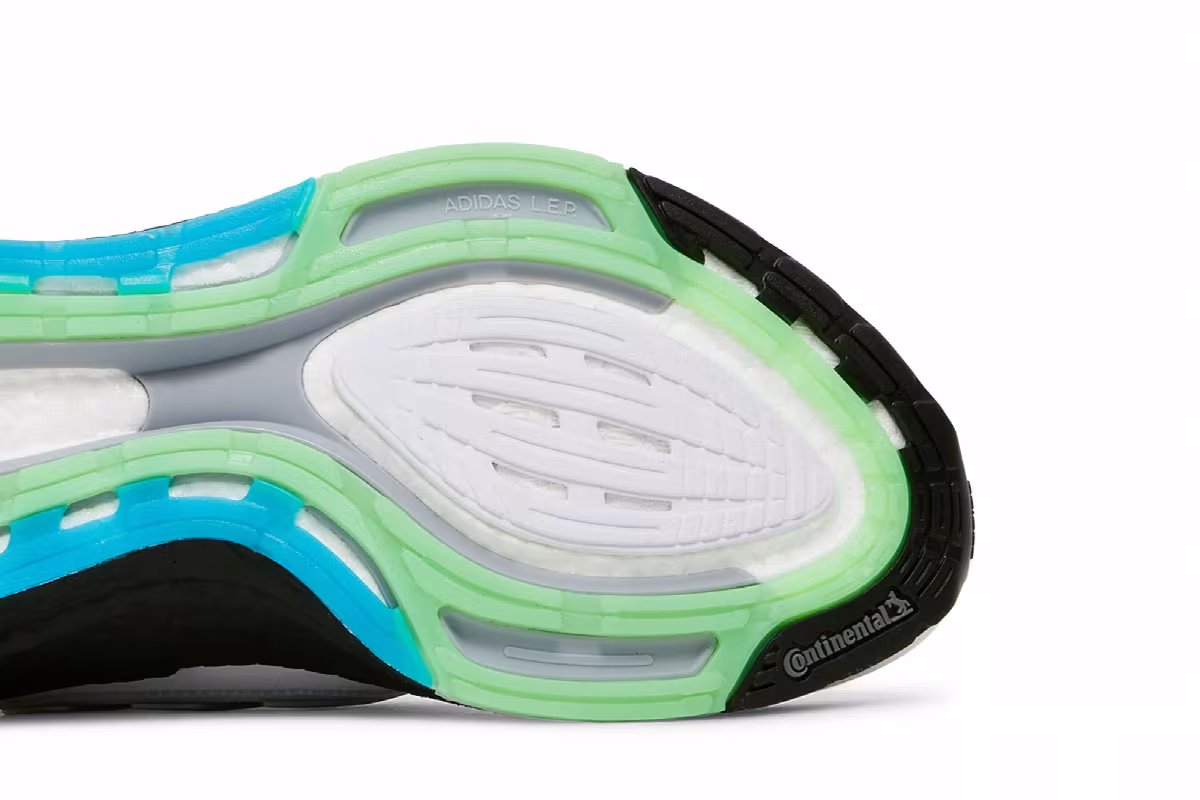 adidas UltraBoost 21 White Screaming Green, view 6