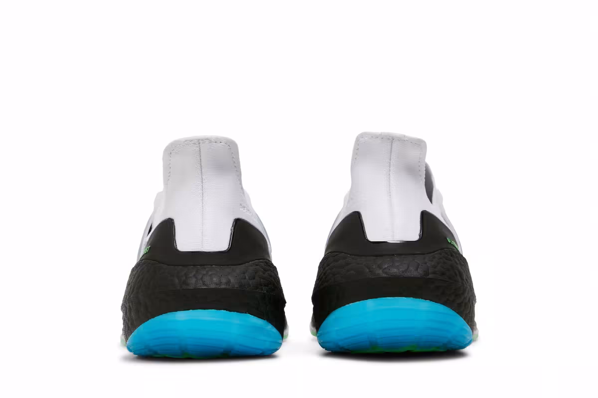 adidas UltraBoost 21 White Screaming Green, view 7