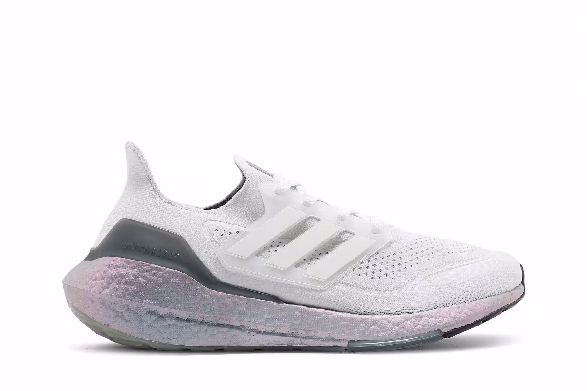adidas UltraBoost 21 Crystal White Hazy Green, view 2