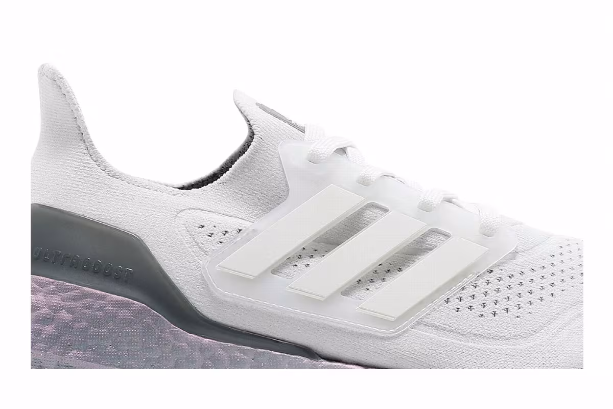 adidas UltraBoost 21 Crystal White Hazy Green, view 3