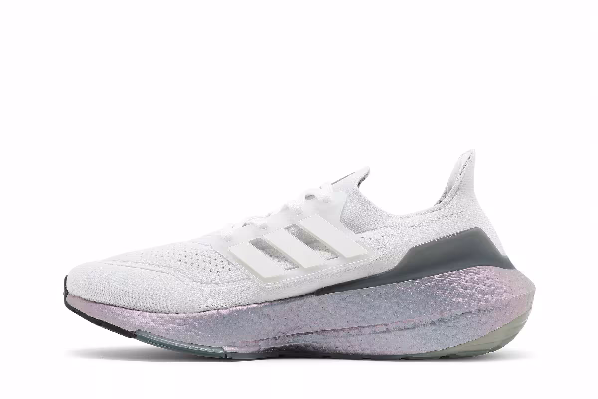 adidas UltraBoost 21 Crystal White Hazy Green, view 4