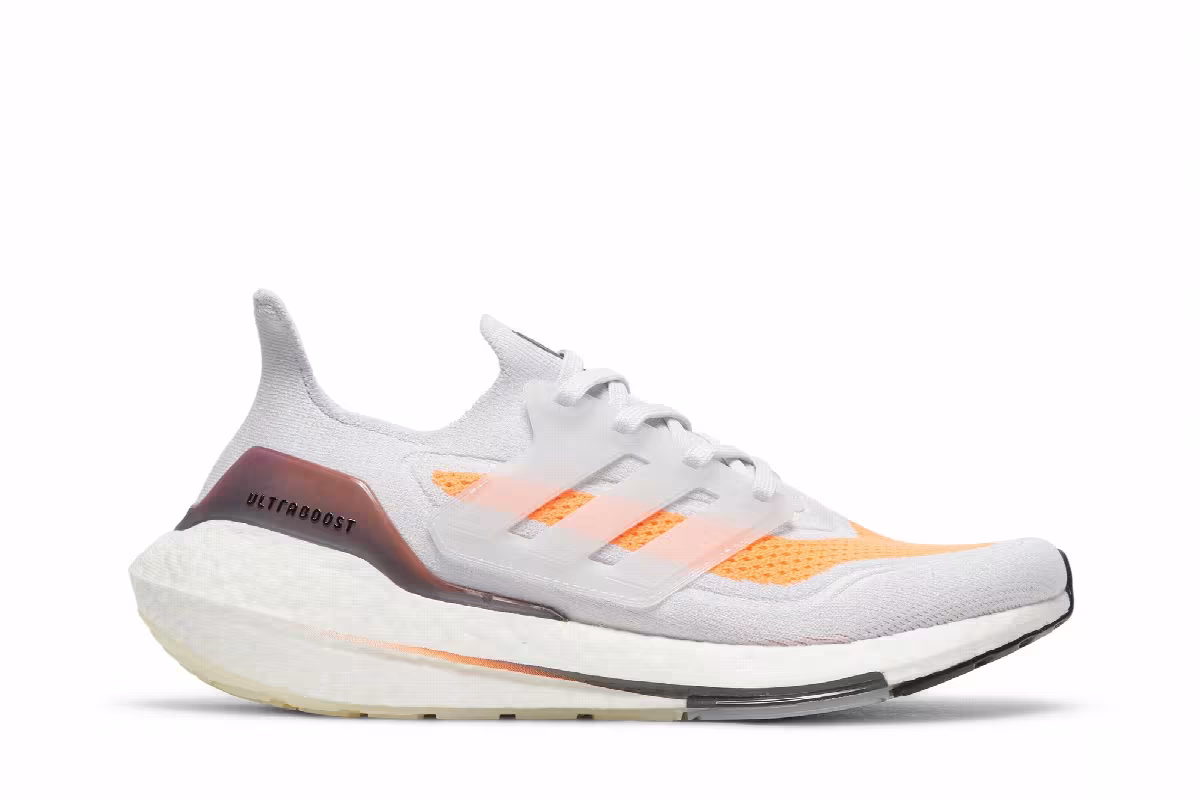 adidas UltraBoost 21 Grey Screaming Orange, view 2