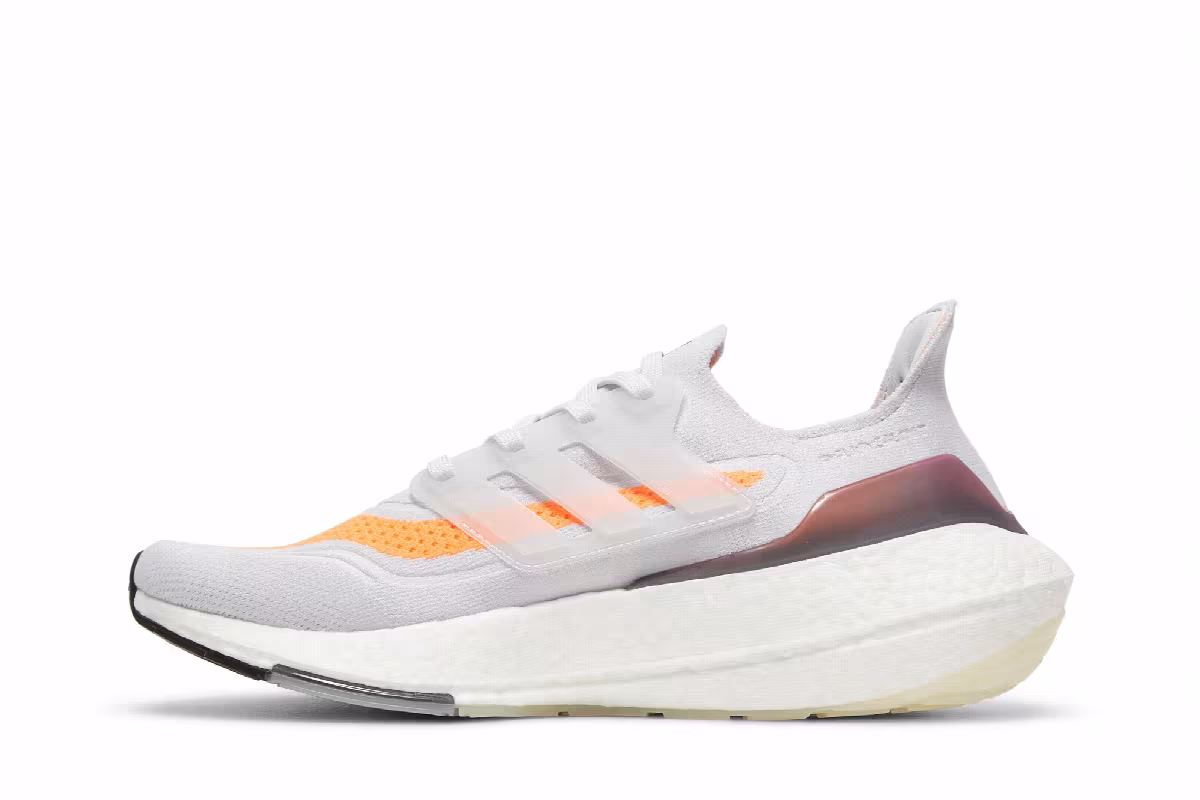 adidas UltraBoost 21 Grey Screaming Orange, view 4