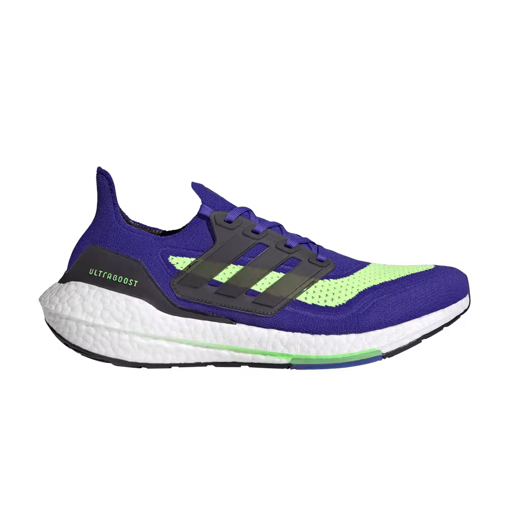 adidas UltraBoost 21 Sonic Ink Screaming Green