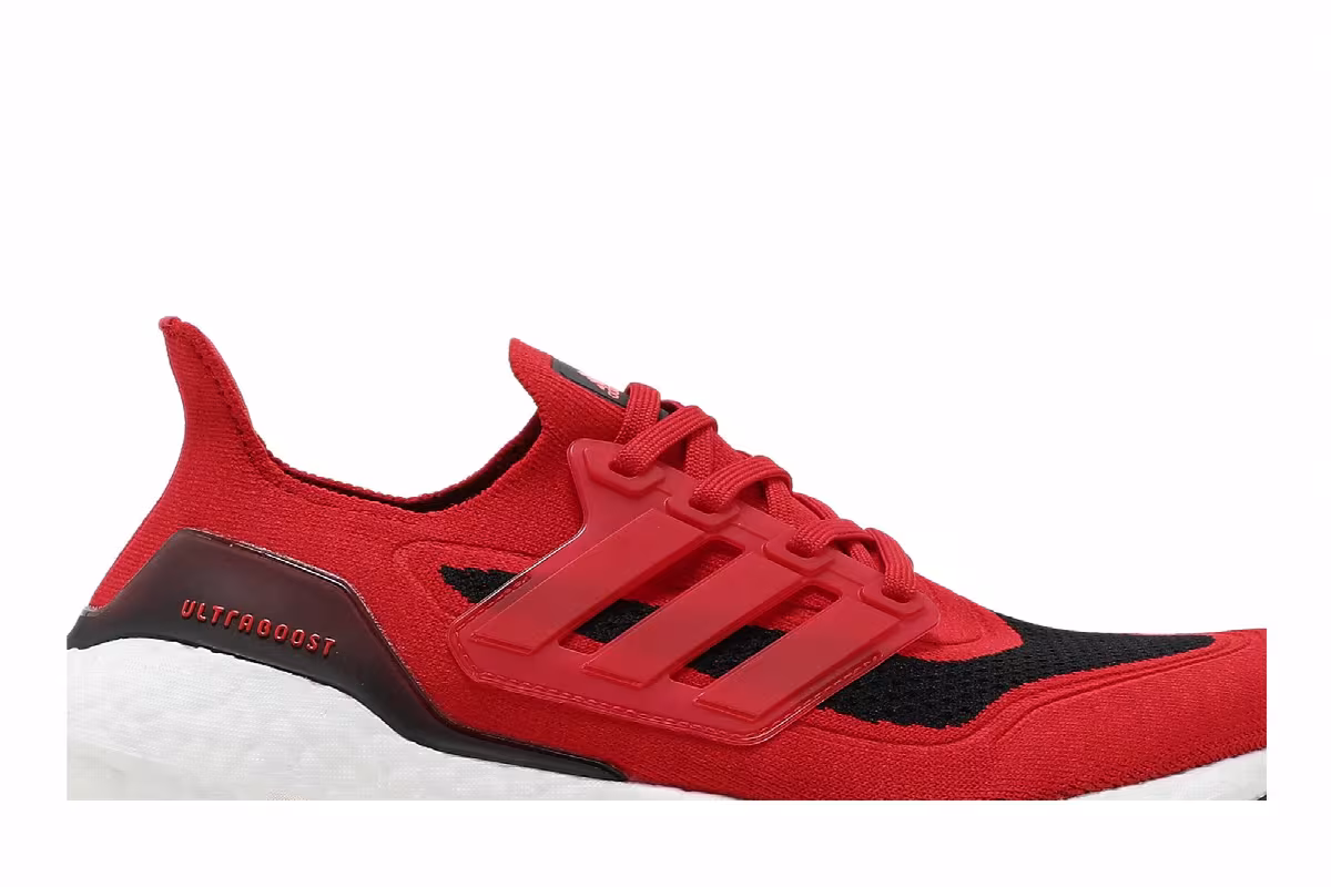 adidas UltraBoost 21 Vivid Red, view 3