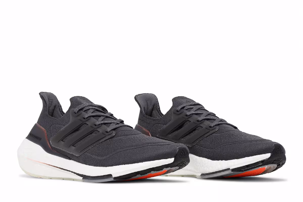 Adidas UltraBoost 21 Grey Screaming Orange, view 9