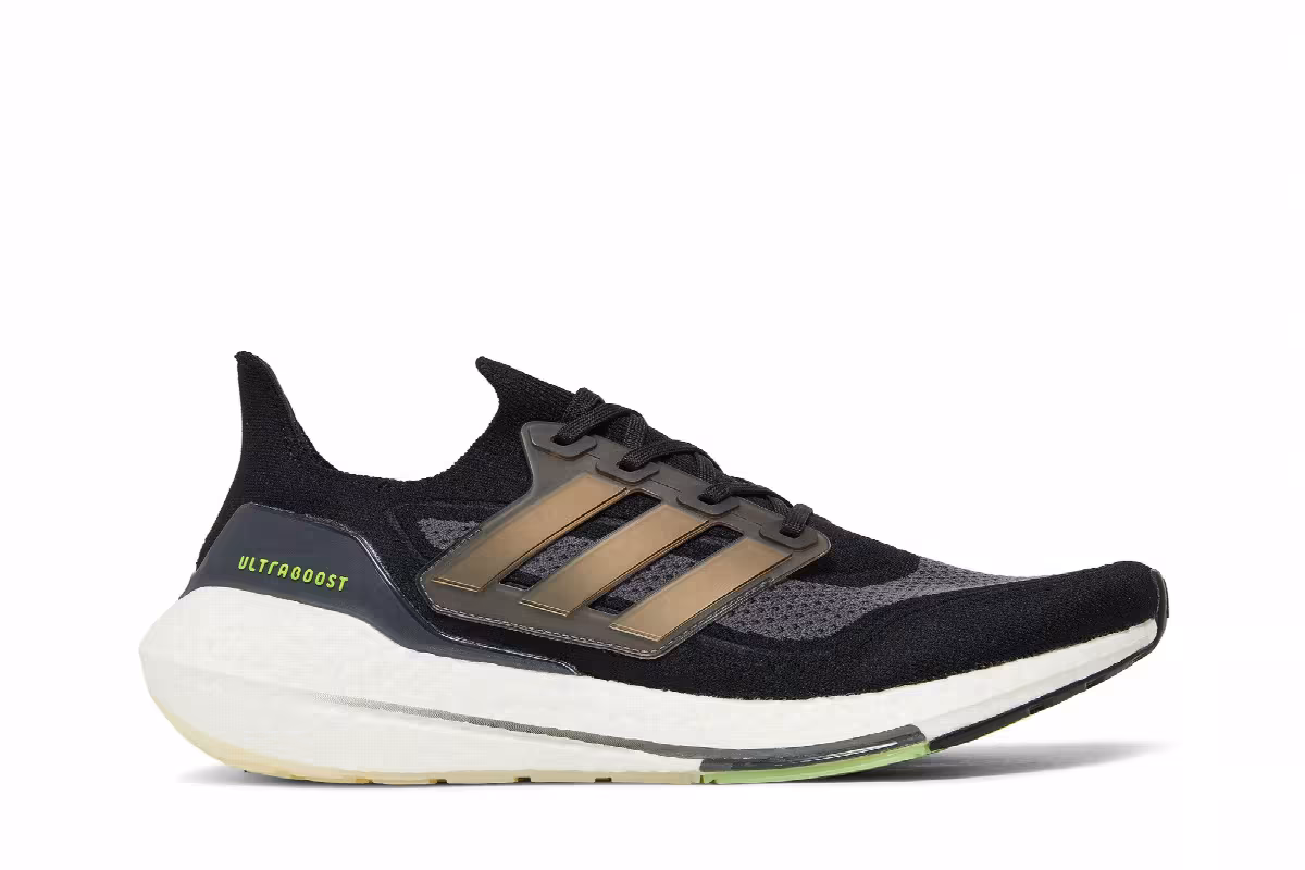 Adidas UltraBoost 21 Black Silver Metallic, view 2