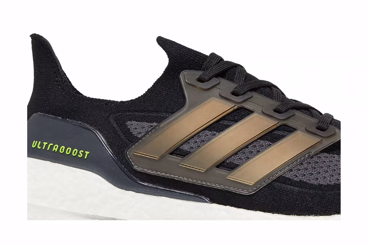 Adidas UltraBoost 21 Black Silver Metallic, view 3