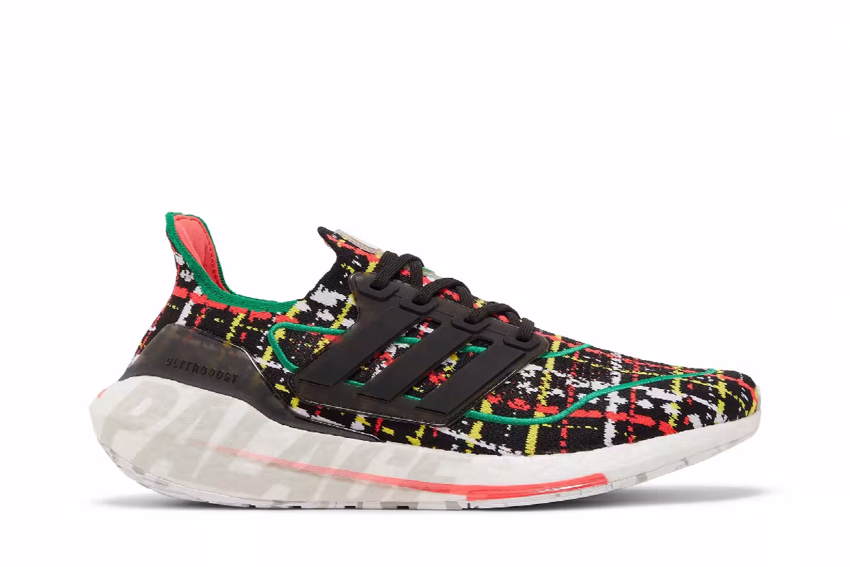 Palace x adidas UltraBoost 21 Black Multicolor, view 2