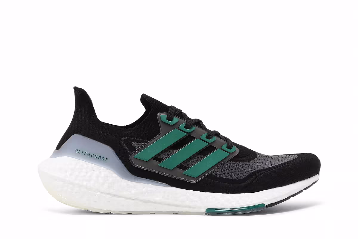 Adidas UltraBoost 21 Black Sub Green, view 2