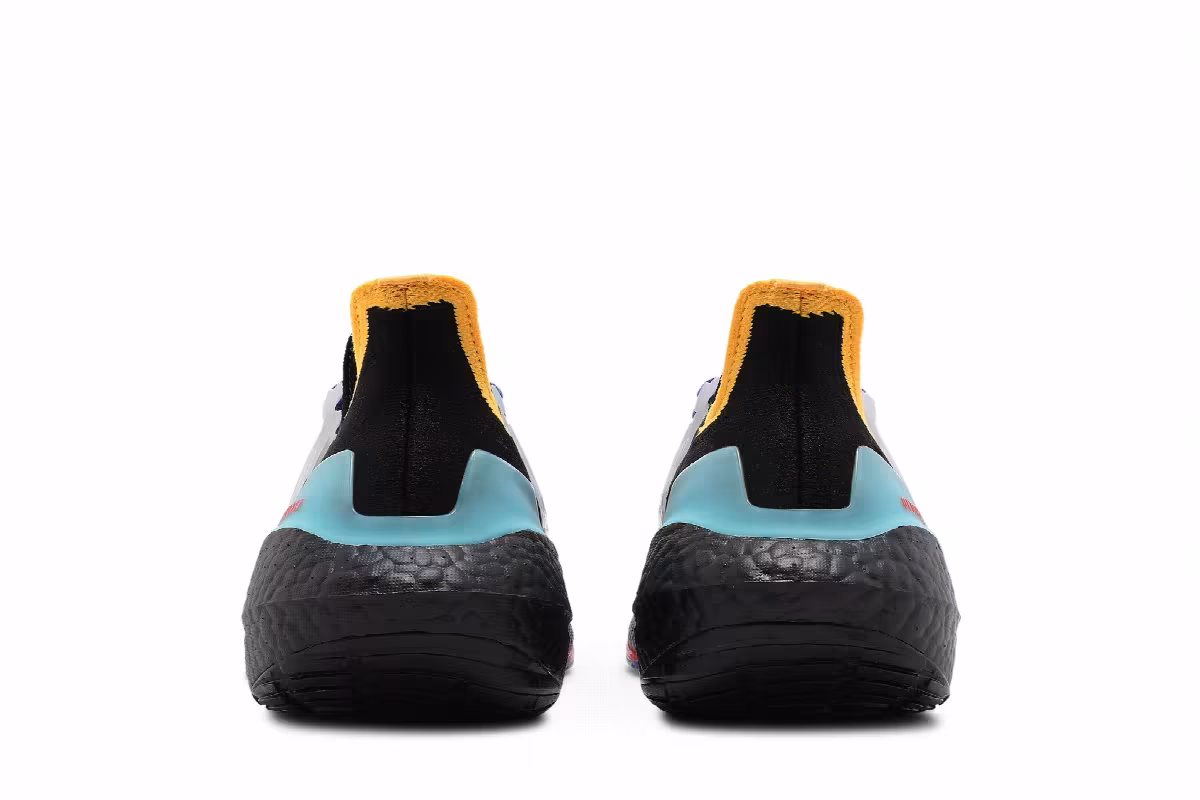 adidas UltraBoost 21 Black Pulse Aqua, view 7