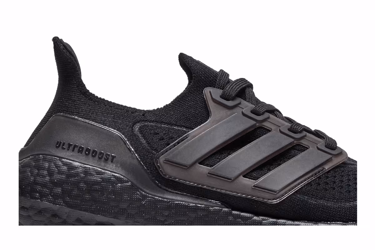 adidas Women's UltraBoost 21 Triple Black, view 3