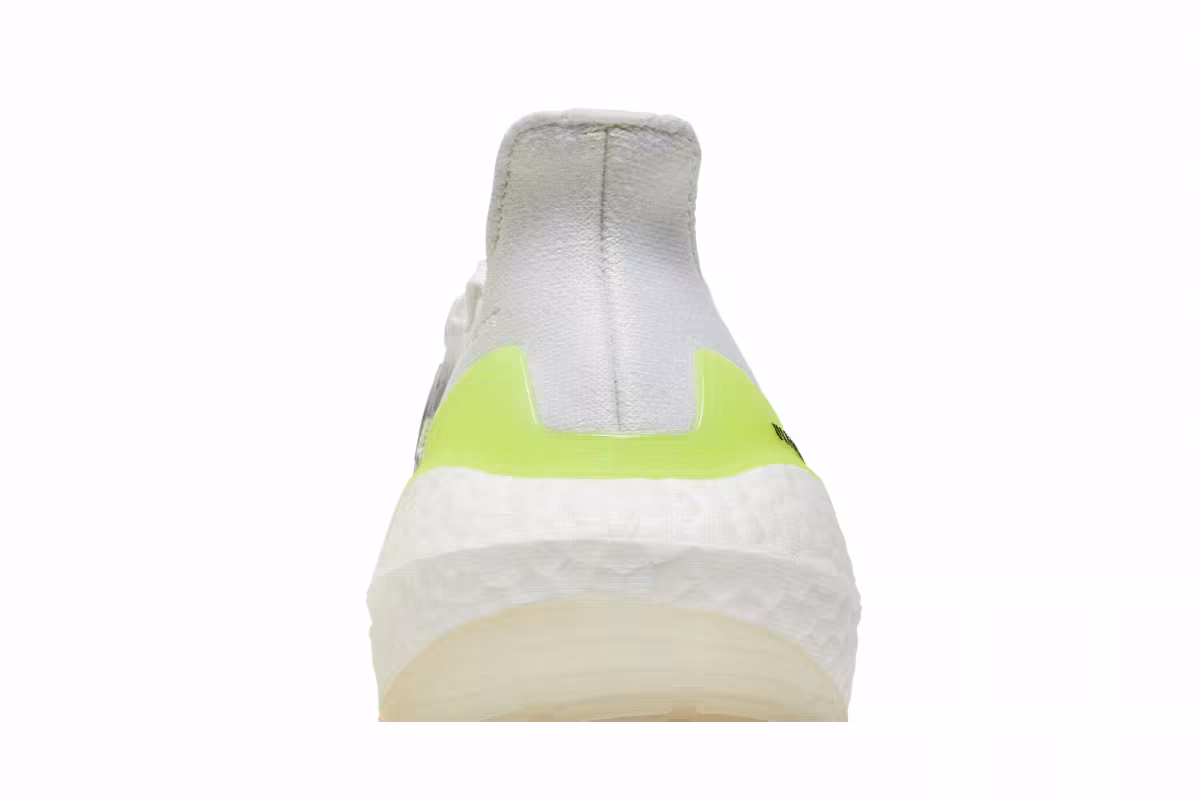 adidas Women's UltraBoost 21 White Solar Yellow, view 8