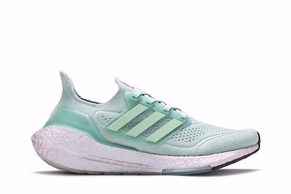 Adidas Women's UltraBoost 21 Hazy Green, view 2