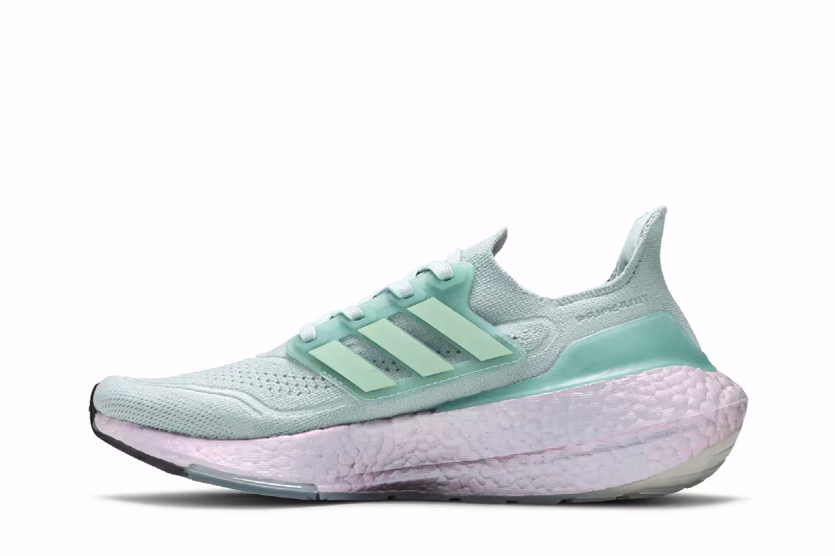 Adidas Women's UltraBoost 21 Hazy Green, view 4
