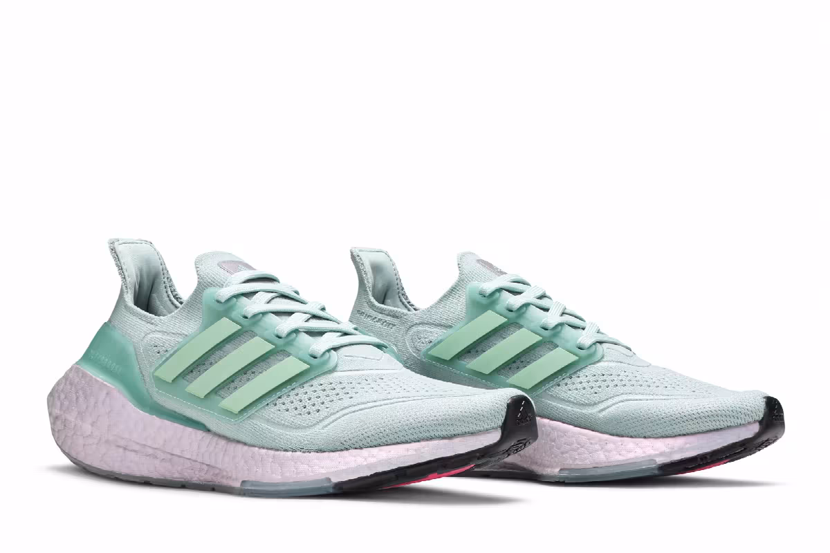 Adidas Women's UltraBoost 21 Hazy Green, view 9