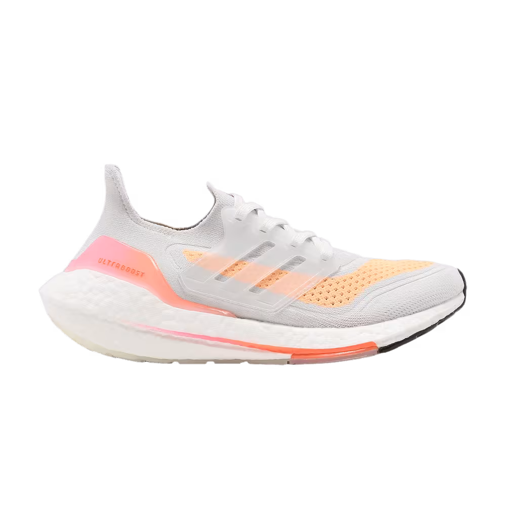adidas Women's UltraBoost 21 White Acid Orange