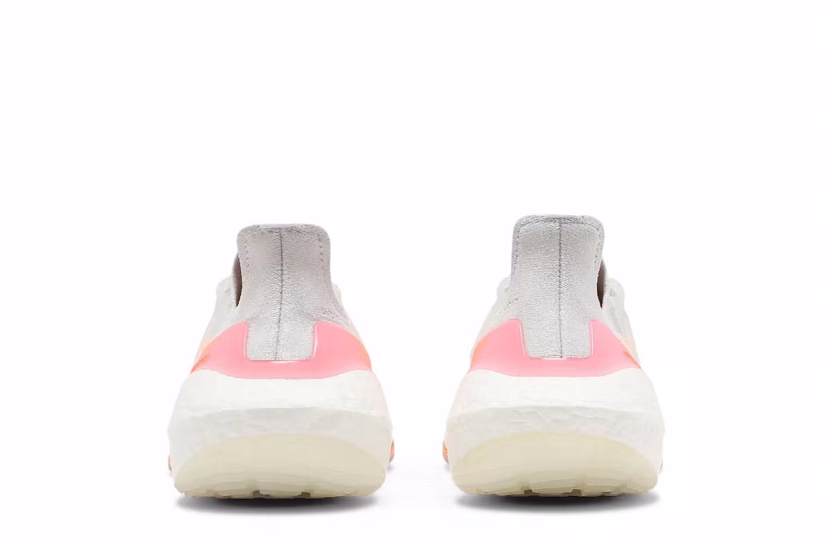 adidas Women's UltraBoost 21 White Acid Orange, view 7