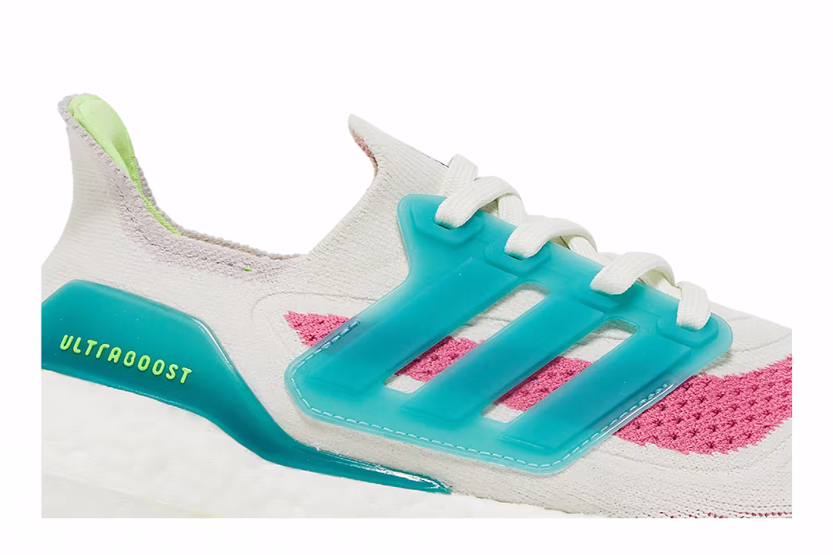 Adidas Women's UltraBoost 21 White Tint Rose Tone, view 3