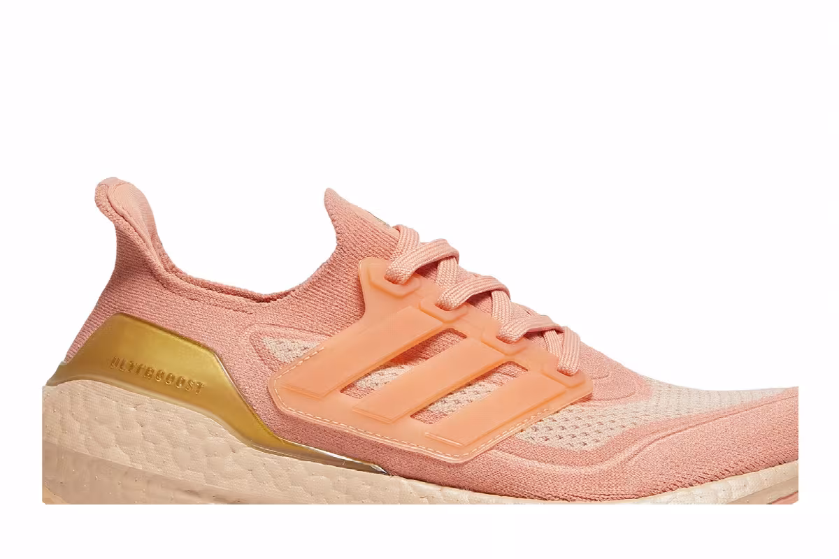 adidas Women's UltraBoost 21 Ambient Blush, view 3