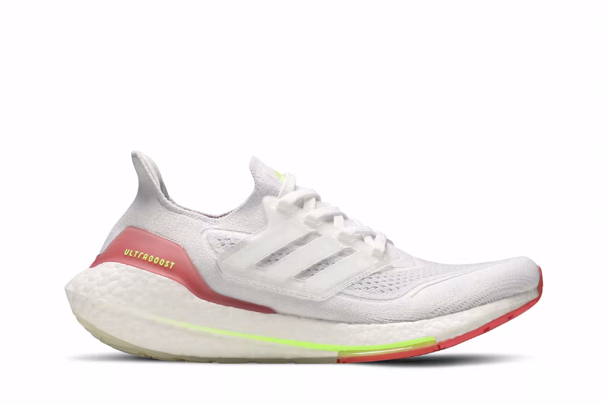 Adidas Women's UltraBoost 21 White Hazy Rose, view 2