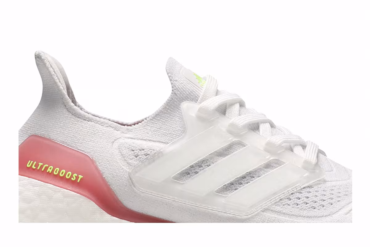 Adidas Women's UltraBoost 21 White Hazy Rose, view 3