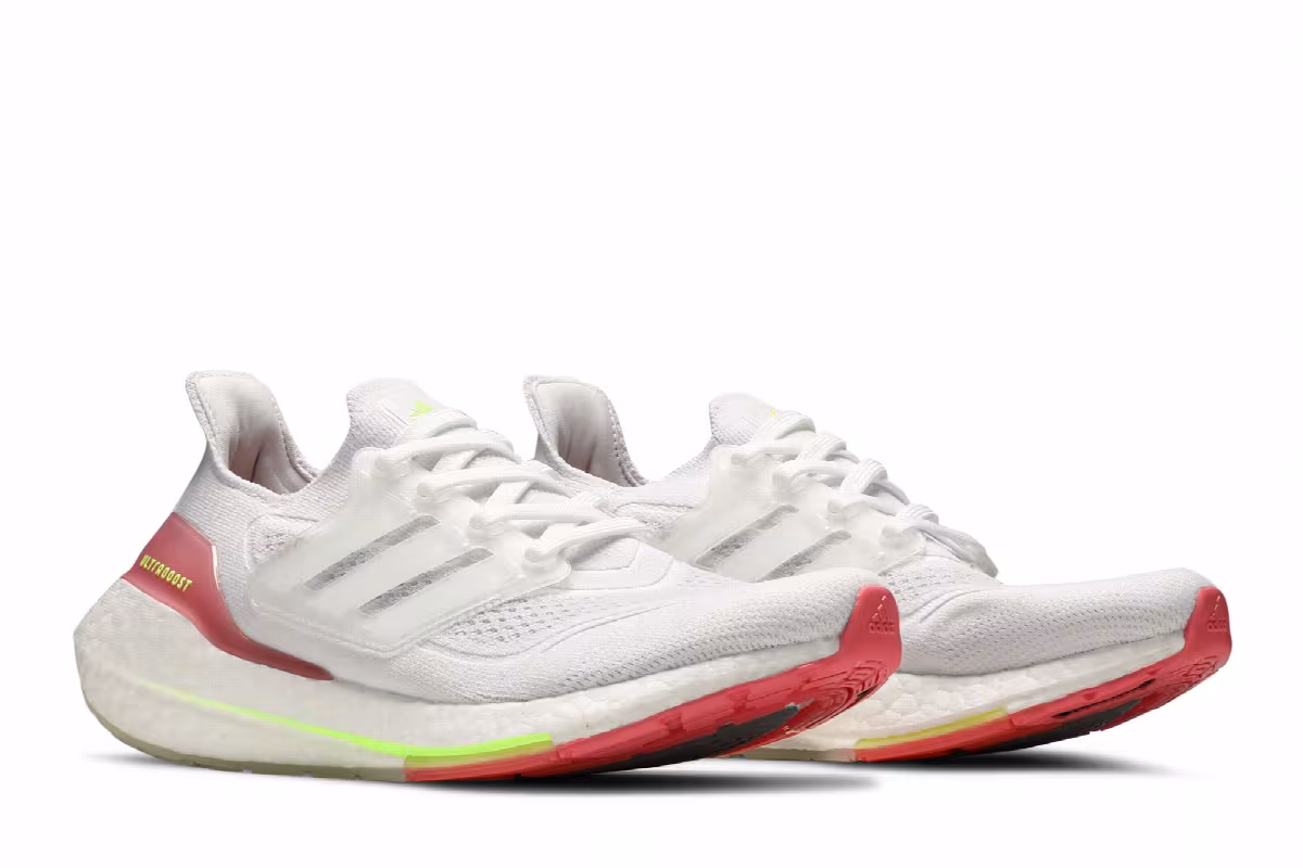 Adidas Women's UltraBoost 21 White Hazy Rose, view 9