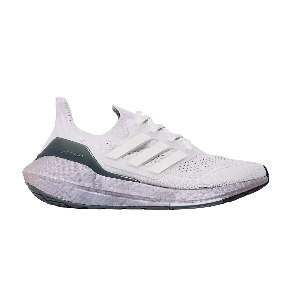 Adidas UltraBoost 21 J Crystal White Silver